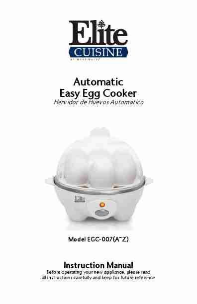 Elite Cuisine Egc 007 Maximatic Egg Cooker Manual-page_pdf